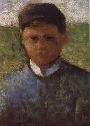 Georges Seurat The Samll Peasant  in  blue oil painting
